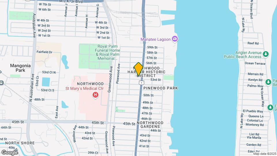 611 53rd St Map and Location Details