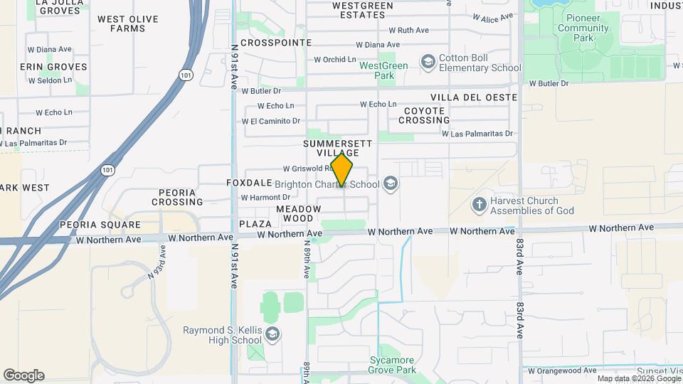 8812 W Manzanita Dr Map and Location Details