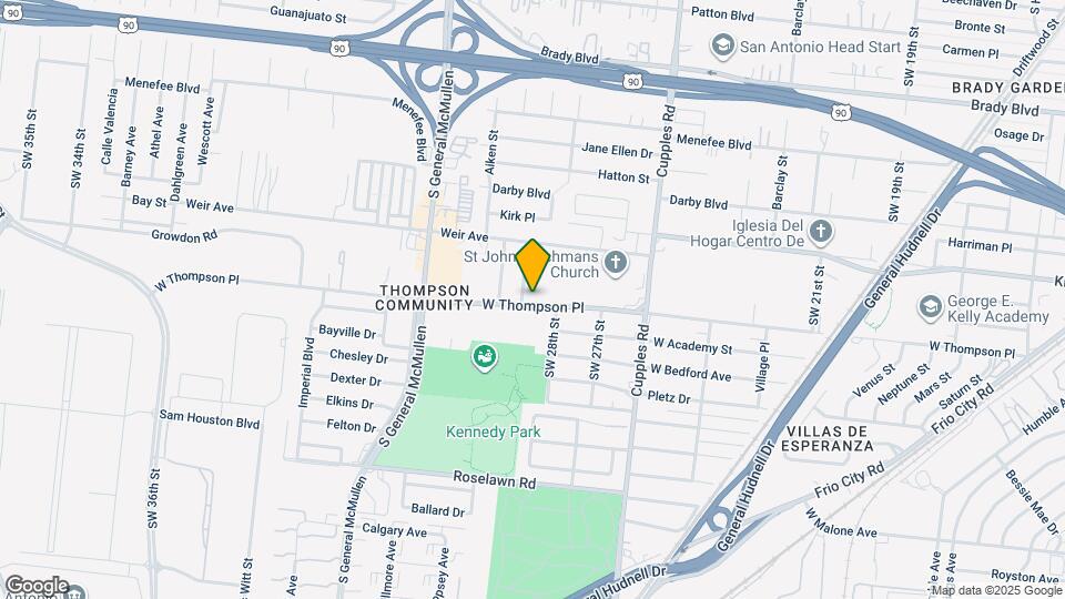 1623 W Thompson Pl Map and Location Details