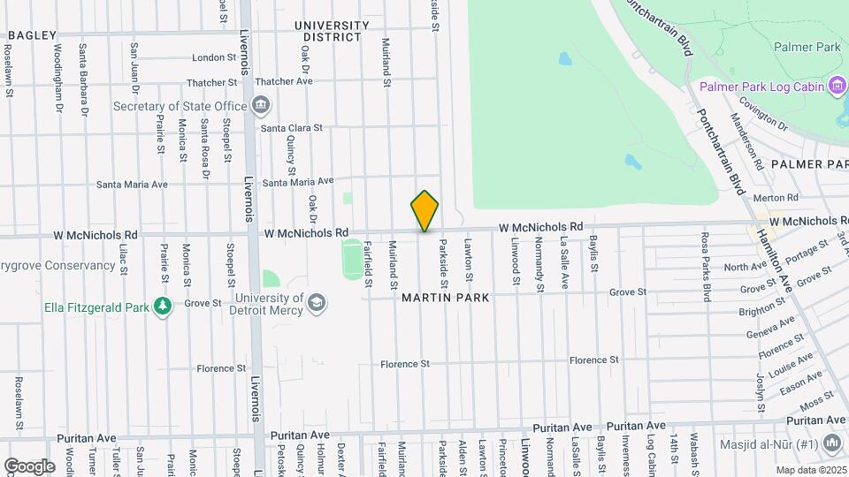 3135 W McNichols Rd, Unit upper floor apartment Map and Location Details