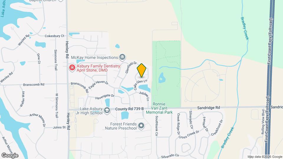 1166 Calla Glen Ln Map and Location Details