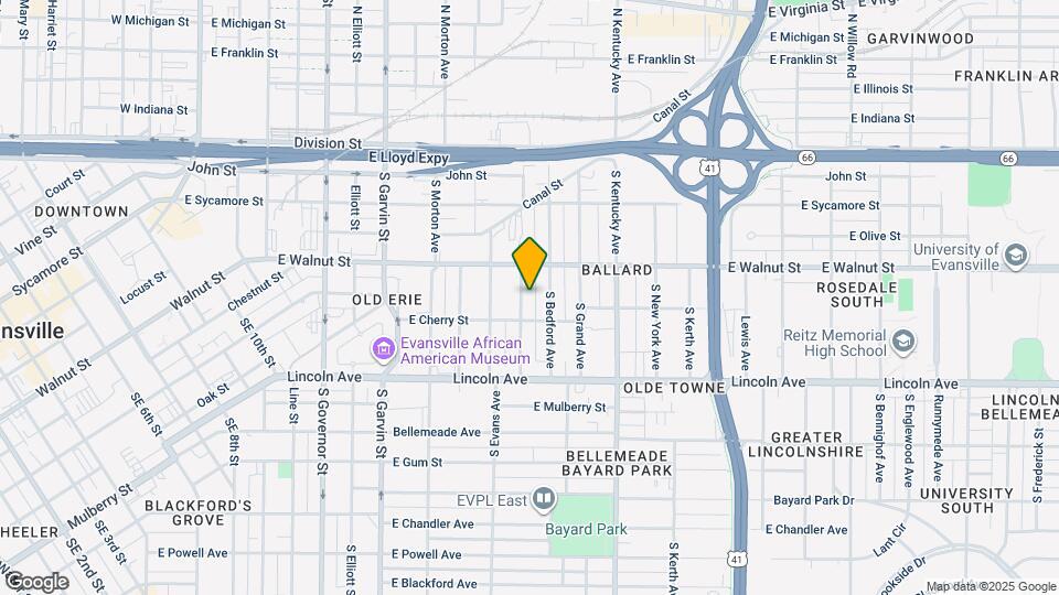 424 S Denby Ave Map and Location Details