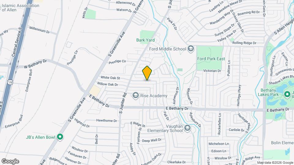 704 White Oak St Map and Location Details