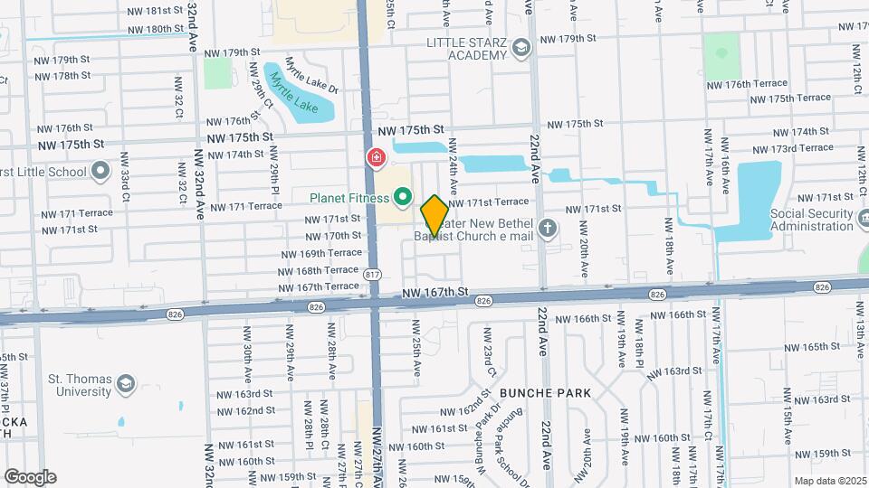 2442 NW 170th St Map and Location Details