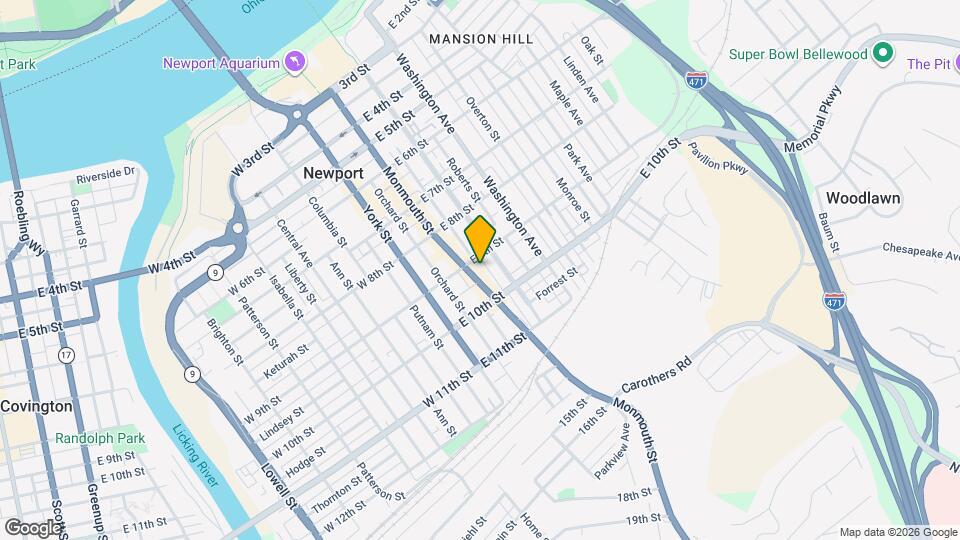 913 Monmouth St Map and Location Details