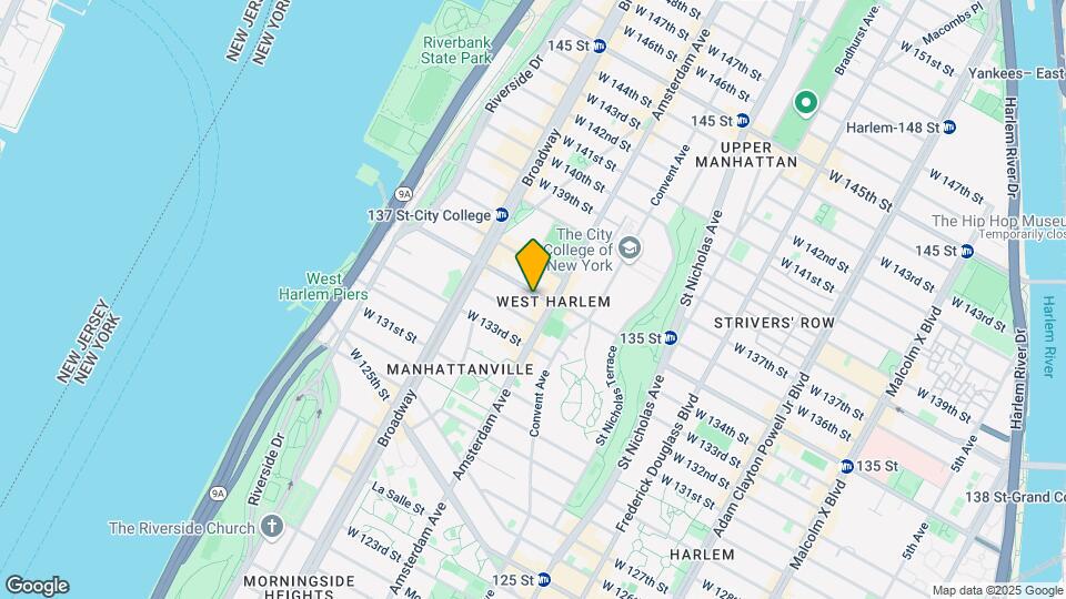 504 W 135th St Map and Location Details
