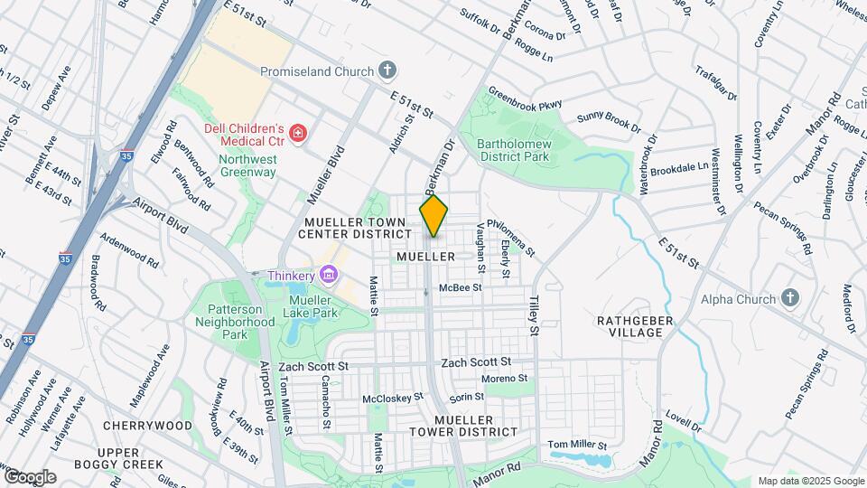 4615 Berkman Dr Map and Location Details