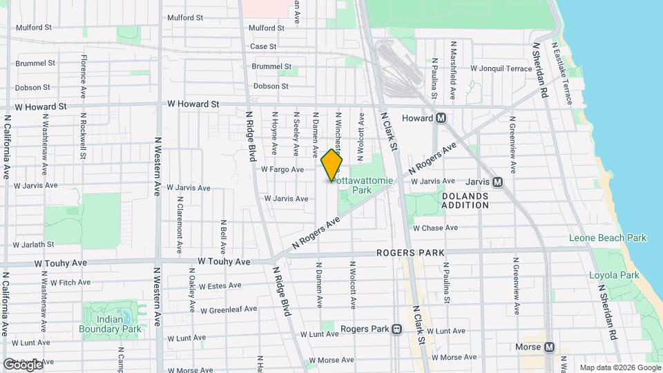 7352 N Winchester Ave, Unit 3 Map and Location Details