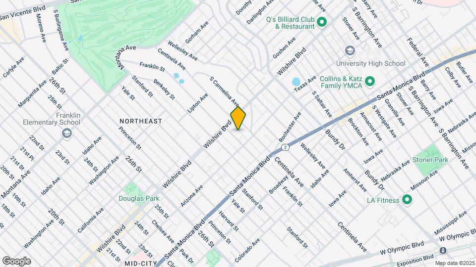 1233 Franklin St Map and Location Details