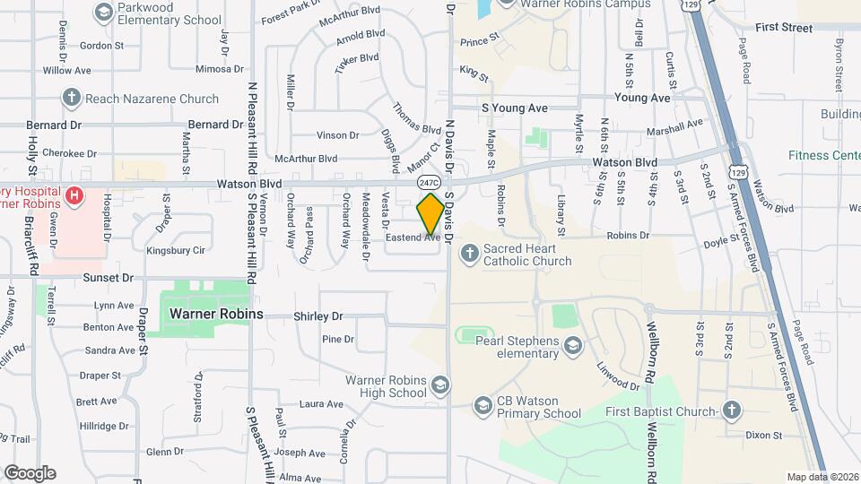 123 Eastend Ave Map and Location Details