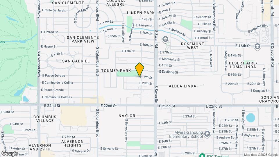 4558 E 19th St Map and Location Details