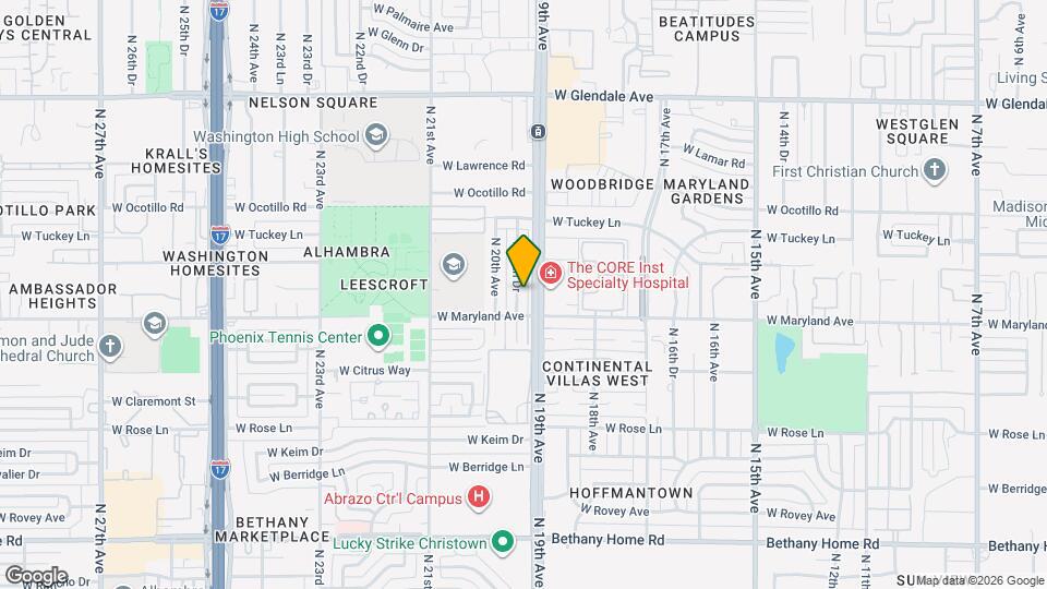6521 N 19th Dr Map and Location Details