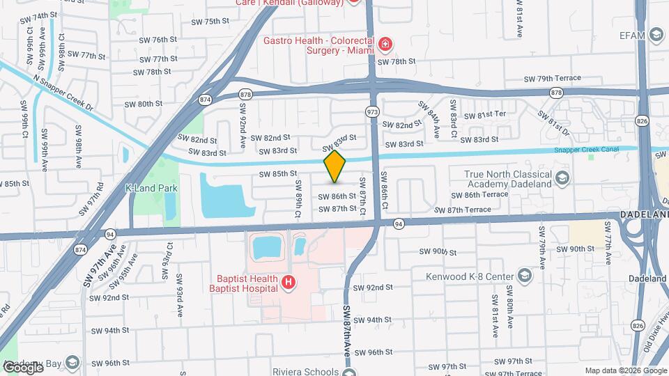 8820 SW 85th Terrace Map and Location Details