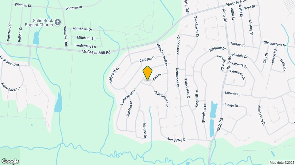 1115 Fallingwater Ln Map and Location Details