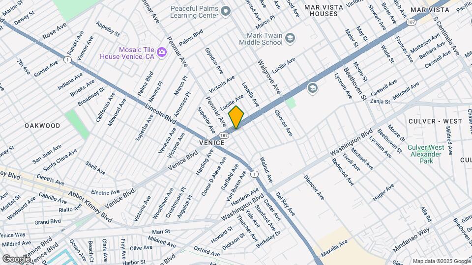 1206-1210 Venice Blvd Mapa y Detalles de la Ubicación