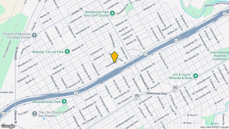 2309 Houston St Map and Location Details