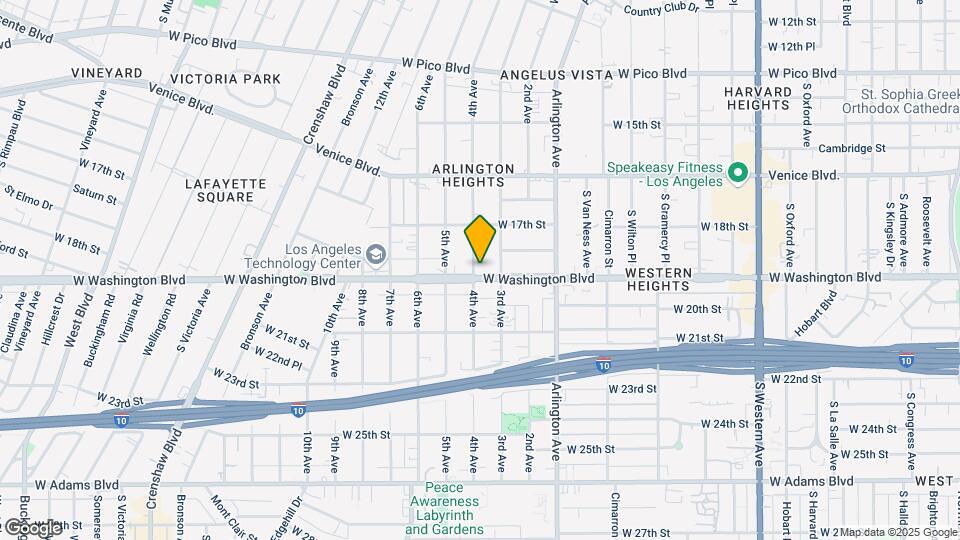 3317 W Washington Blvd Mapa y Detalles de la Ubicación