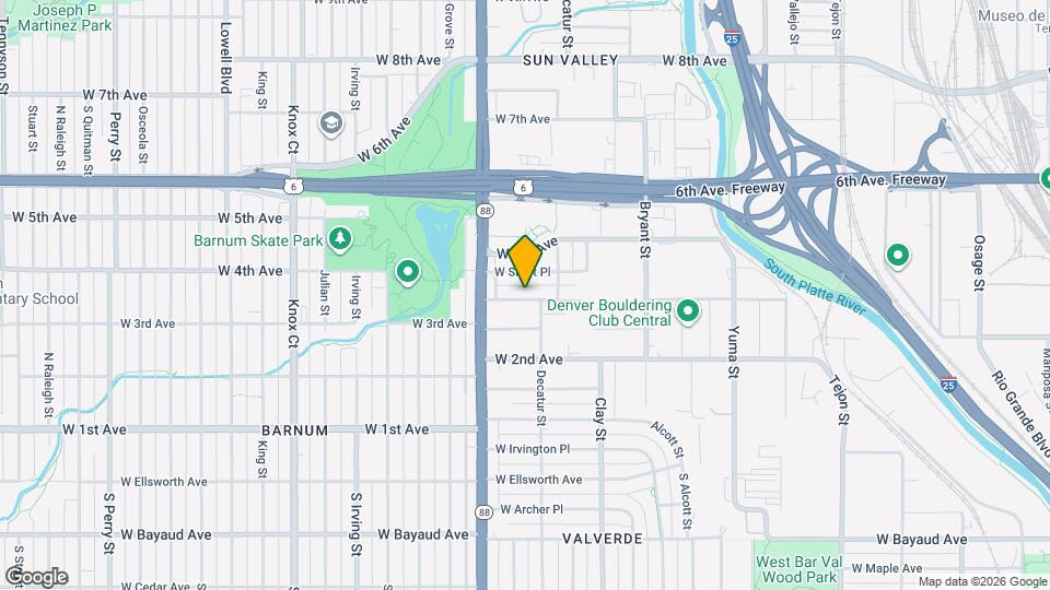 2905 W 4th Ave Map and Location Details