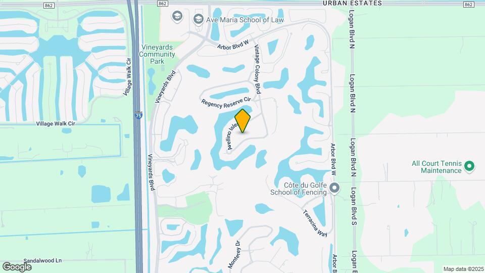 580 Avellino Isles Cir Map and Location Details