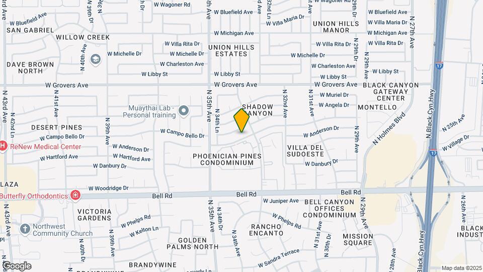 3420 W Campo Bello Dr Map and Location Details
