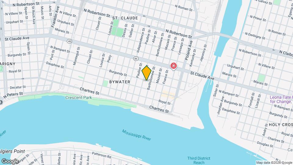 3942 Burgundy St Map and Location Details