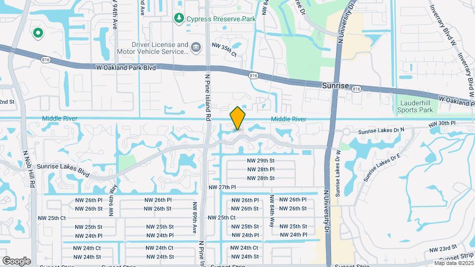 8460 Sunrise Lakes Blvd Map and Location Details