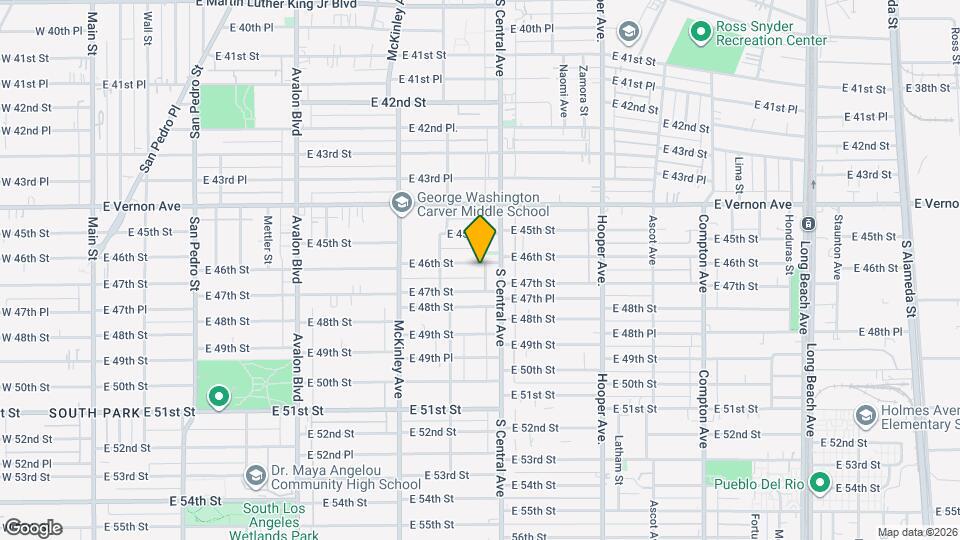 1030 E 46th St Map and Location Details