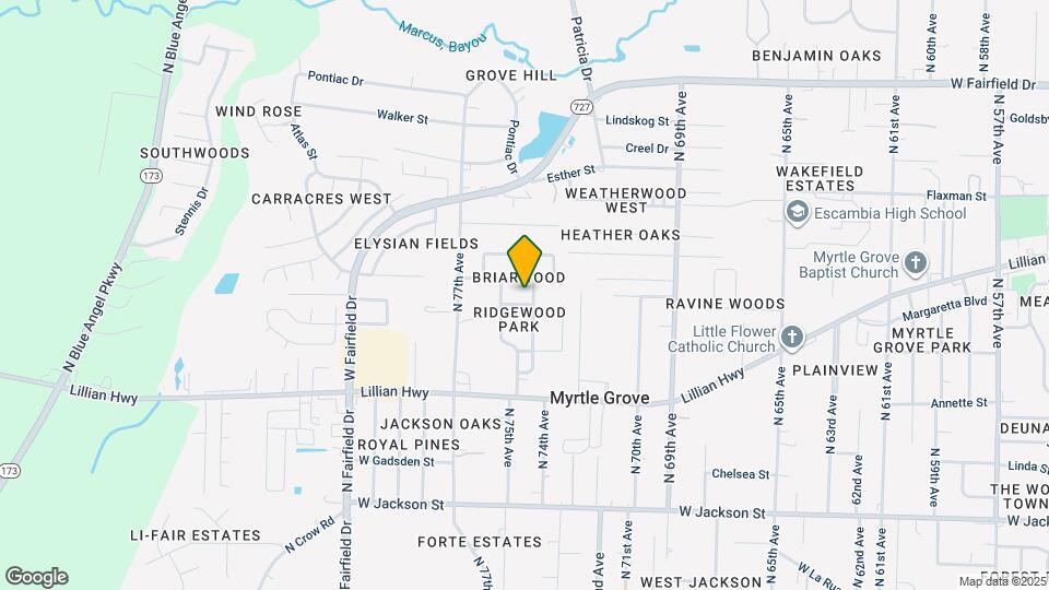 7468 Brightwood St Map and Location Details