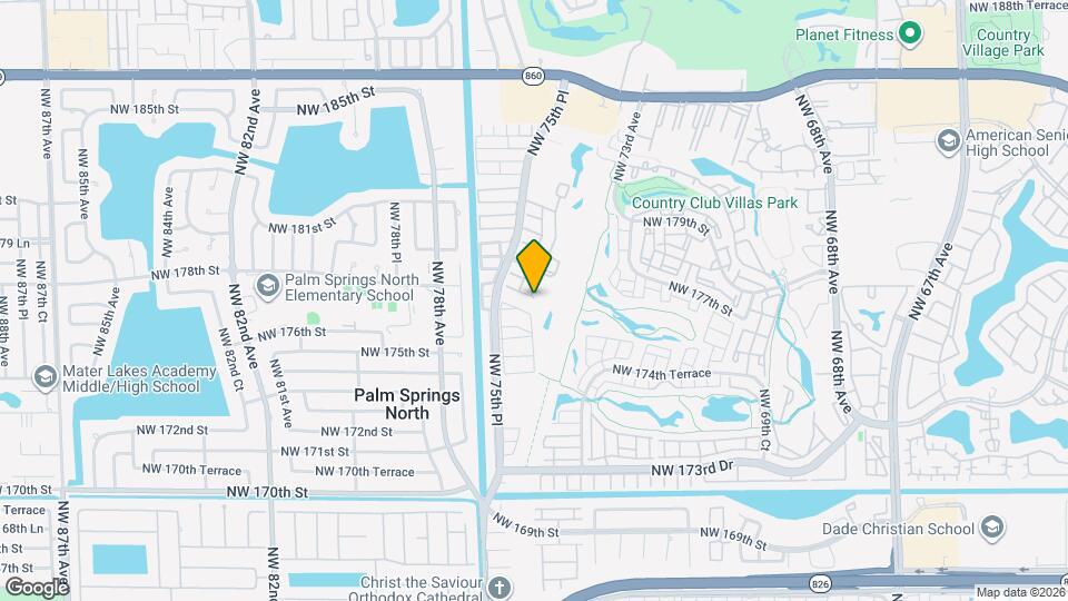 7400 NW 178th St Map and Location Details