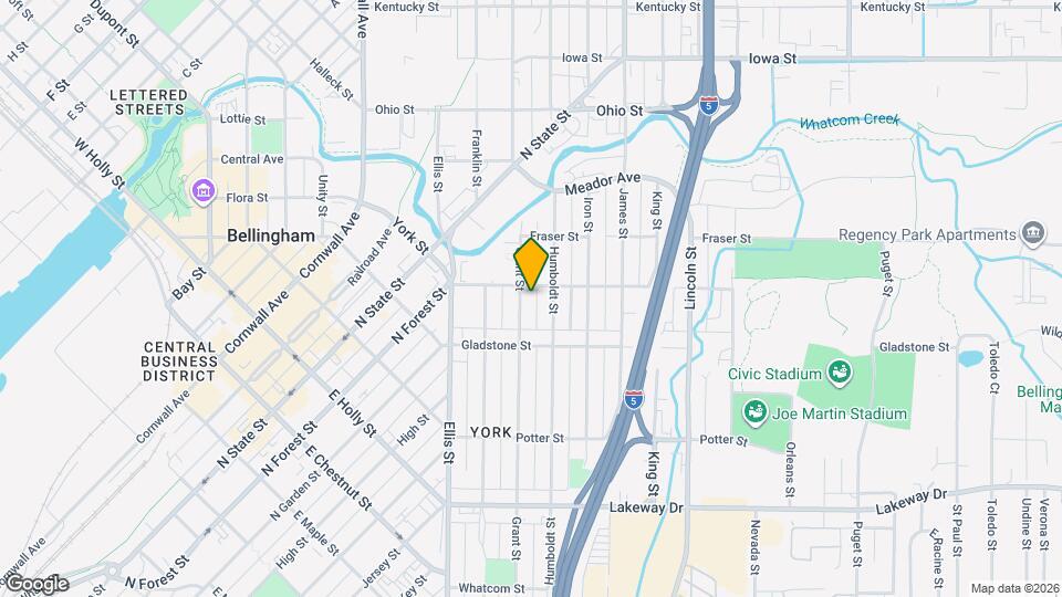 1534 Grant St Map and Location Details