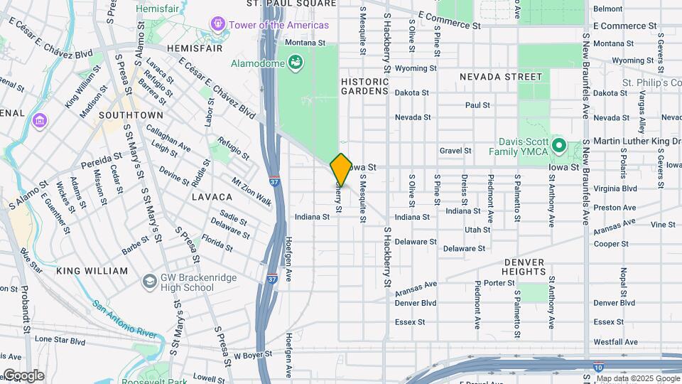 814 S Cherry St Map and Location Details