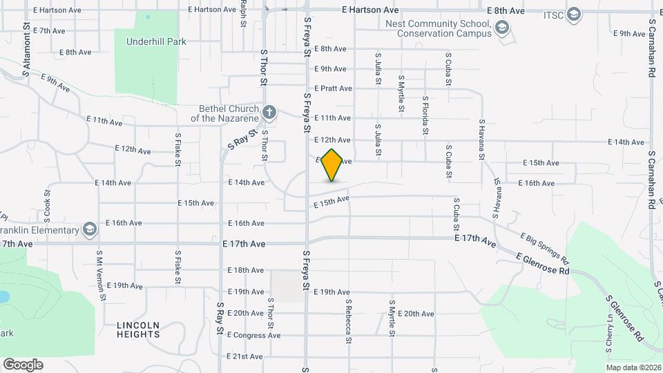 3704 E 14th Ave Map and Location Details