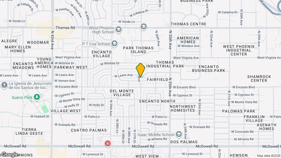 3652 W Vernon Ave Map and Location Details