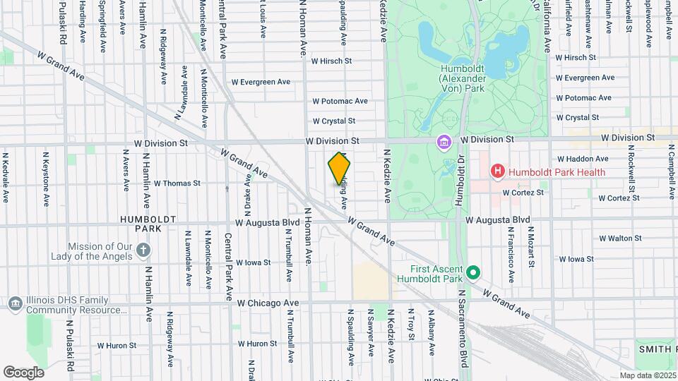 1048 N Spaulding Ave Map and Location Details