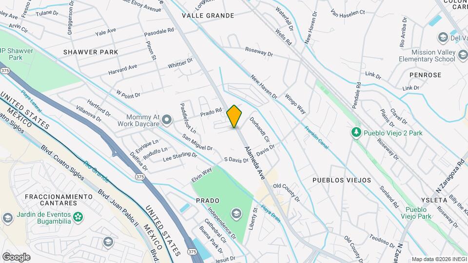 8540 Alameda Ave Map and Location Details