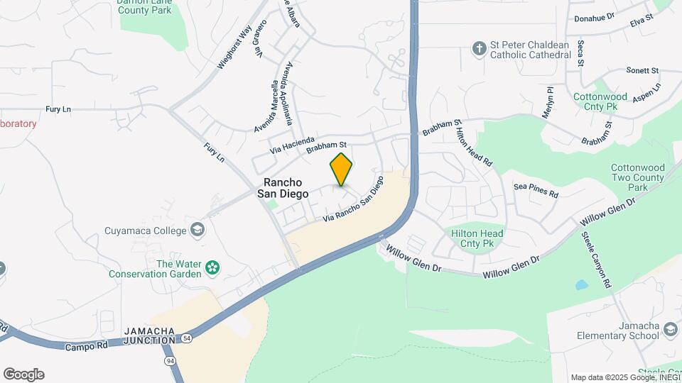 11436 Via Rancho San Diego Map and Location Details
