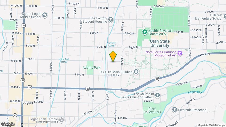 632 E 600 N Map and Location Details