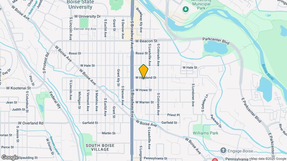 1504 S Longmont Ave Map and Location Details