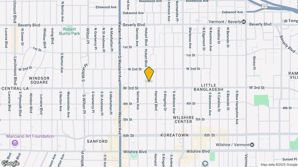 256 S Hobart Blvd Map and Location Details