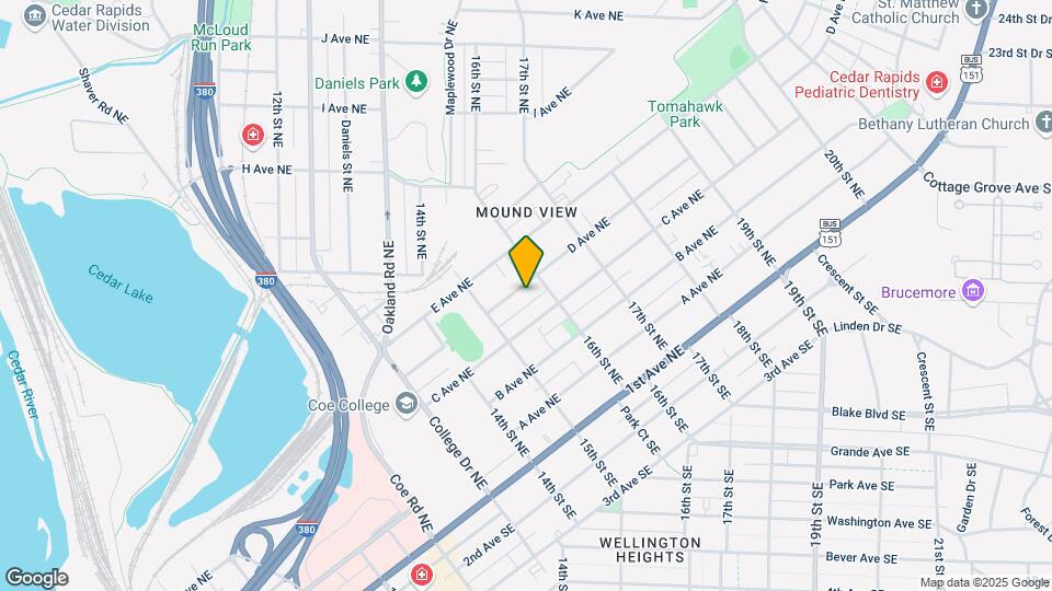 1541 D Ave NE Mapa y Detalles de la Ubicación