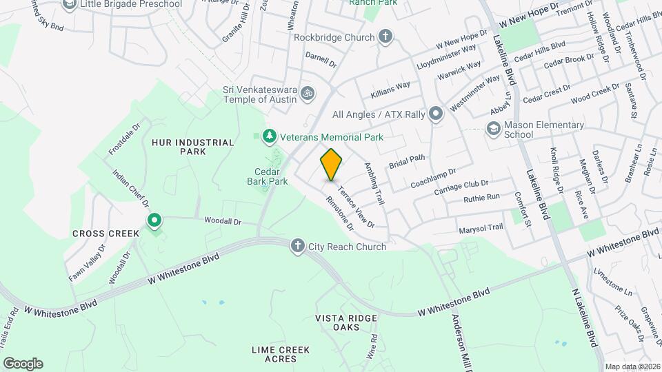 1605 Terrace View Dr Map and Location Details