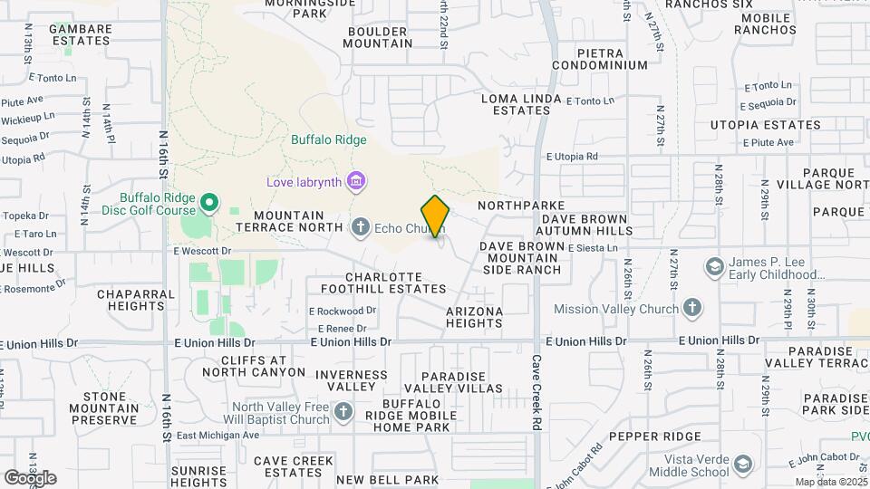 18812 North 22nd St Map and Location Details