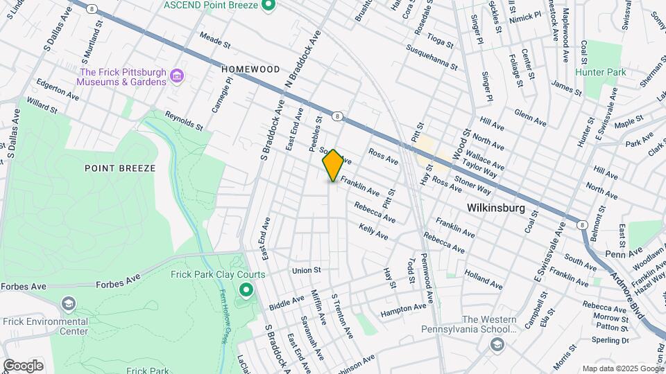 421 S Trenton Ave, Unit 1 Map and Location Details