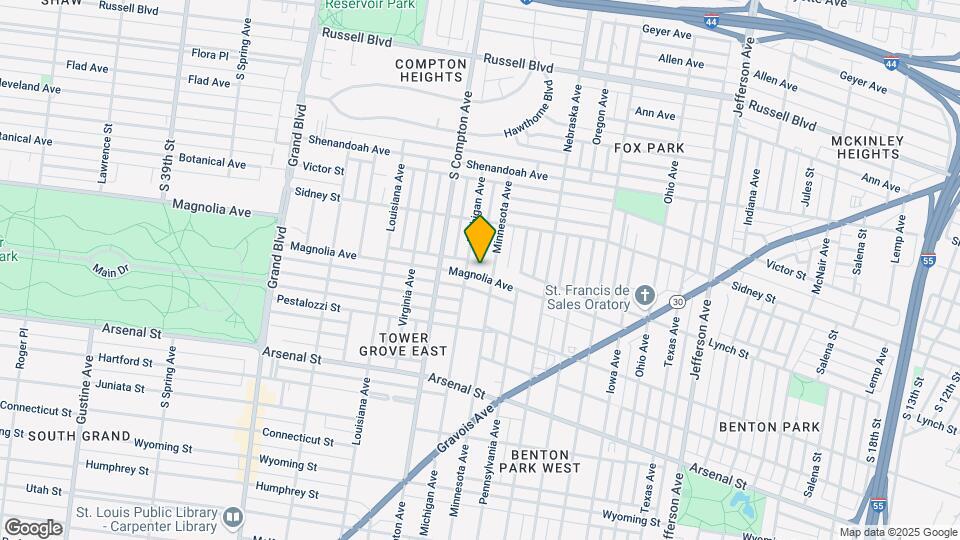 3113 Magnolia Ave Map and Location Details