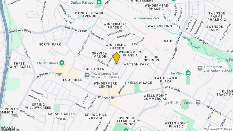 16105 Fitchburg Cir Map and Location Details