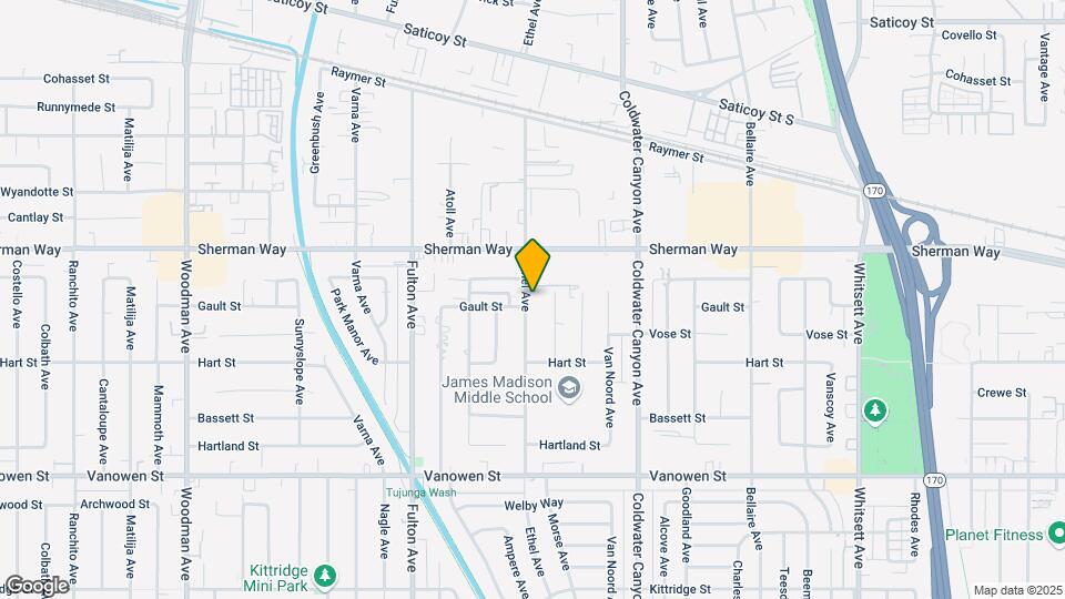 7108 Ethel Ave Mapa y Detalles de la Ubicación