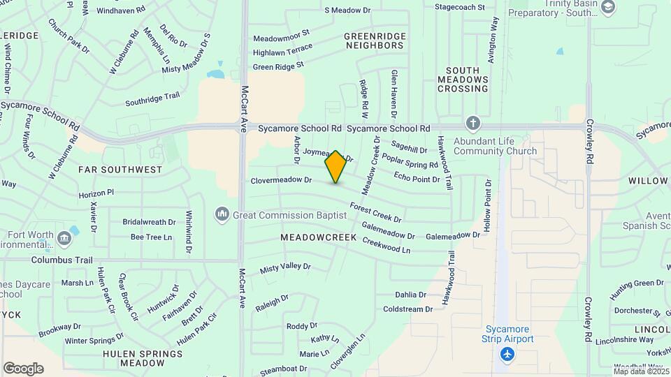 2917 Clovermeadow Dr Map and Location Details