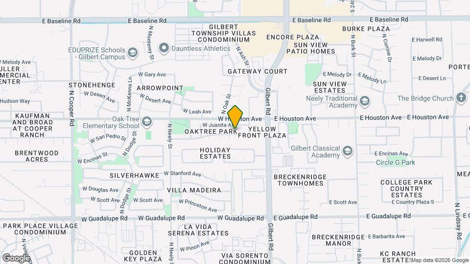 1109 N Oak St Map and Location Details