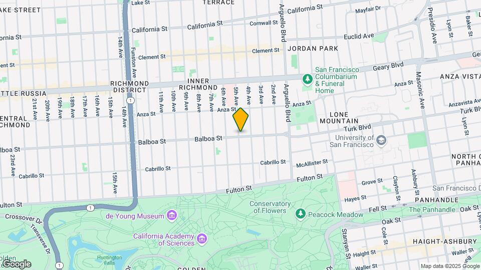 338 Balboa St Map and Location Details