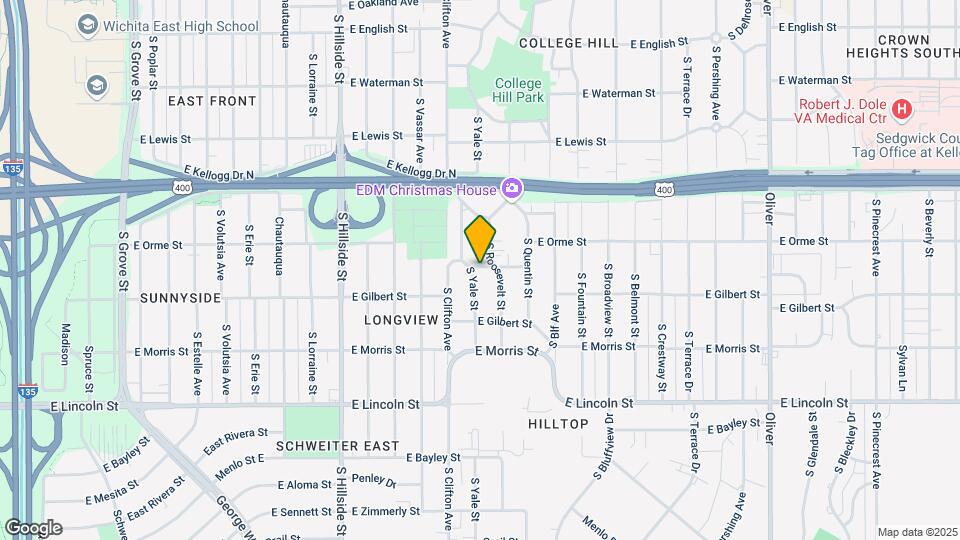 602 S Yale St Map and Location Details
